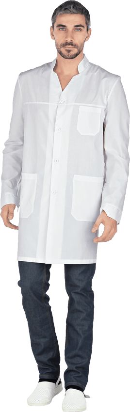 Халат ГИППОКРАТ, белый, мужской